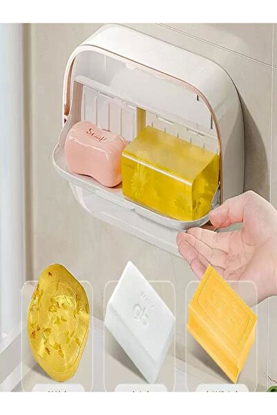 Özasya AVM BÜYÜK BOY Çift Bölmeli Sabunluk Kapaklı Kendinden Boşaltmalı Su Tu...