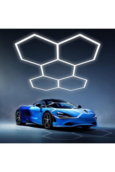 RFAN HoneyComb LED RFAN, 5 X Hexagon, Cold Light, 6500K, 192W