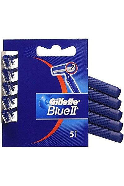 Gillette شفرات حلاقة بلو 2 للرجال للاستخدام مرة واحدة، عبوة من 5 قطع