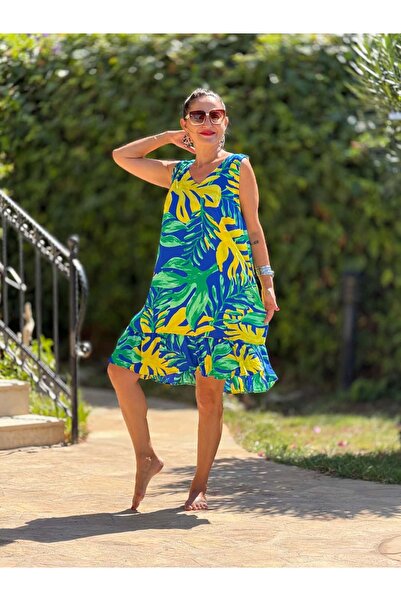 Punta Otantik Mln16176 Viscose Alanya Dress