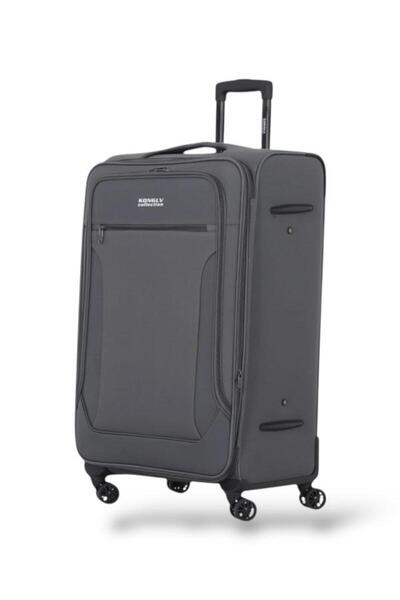 KONG LV 3-piece canvas travel bag set, double-sided aluminum frame, anti-theft expansion zipper, lightweight - Brand