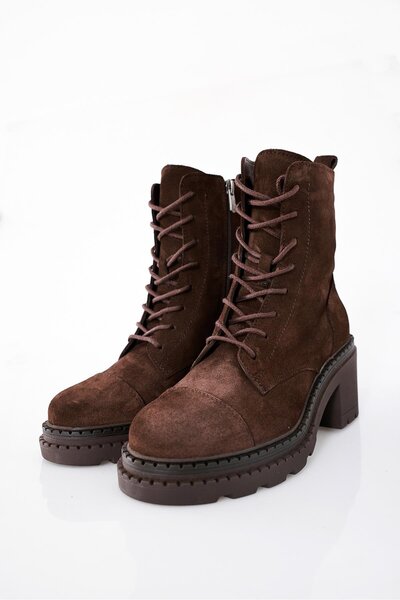 5in1Canpolat Brown High-Top Boots 24428