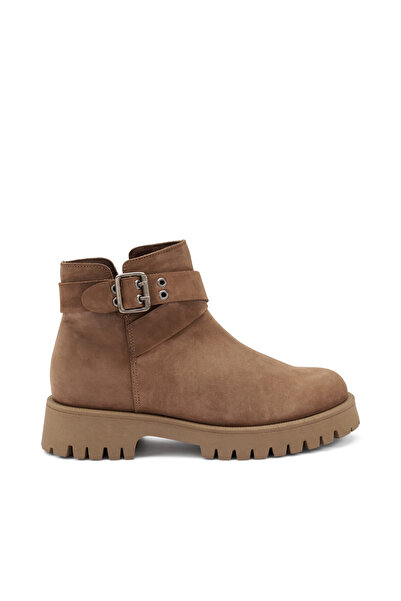 Frau Kadın / Kız Bot 56E1 CHUNKY ANKLE BOOT Ebony