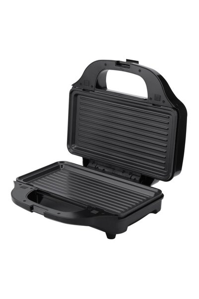 ROHNSON Sandwich maker cu 3 seturi de placi XXL detasabile, pentru sandwich-uri, grill si vafe, 28,5 x 15.7