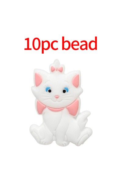 choice2 10 قطع خرز 1/3/10 قطع ديزني سيليكون ماري كات سيليكون مشبك مصاصة خرزة ...