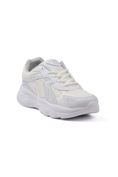 KAJILA Men's White Casual Sports Shoes Comfortable Walking Running Sneaker Lightweight Sole