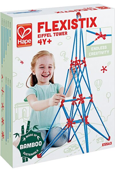 Hape Flexistix Bamboo Eiffel Tower Construction Kit – 62 Pieces