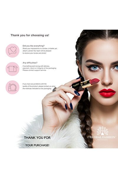 global fashion Silk Smooth Matte Lipstick - LongLasting, Hydrating, Lightweight Matte Color for Women, Multi Shades