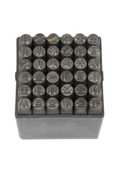 Genel Markalar PT03041 36 Parça Çelik Harf ve Rakam 3mm
