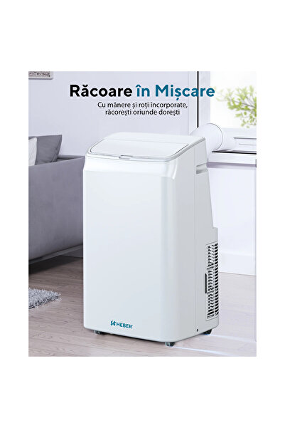 Heber Heber® 12000 BTU Portable Air Conditioner, SMART COOL, Wi-Fi, Cooling, Dehumidification, Heating
