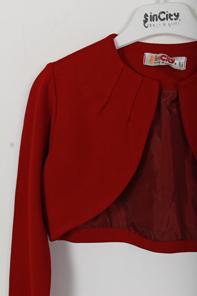 incity Girl's Long Sleeve Bolero with Puff Detail
