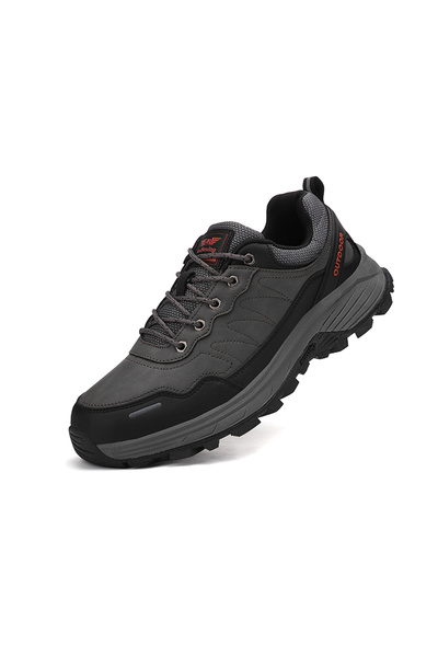 AX Boxing Men's Trekking Sports Shoes, Premium Eco-Leather, Sole with Inserts,