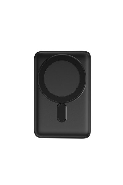 WIWU Wi-P011 Gentleman Serisi LED Işık Göstergeli Standlı Kablosuz Powerbank 10.000mAh 15W Siyah