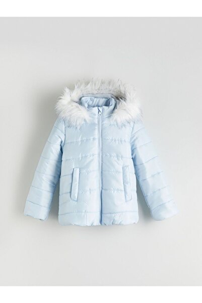 LC Waikiki LCW ECO Kapüşonlu Kız Çocuk Şişme Mont