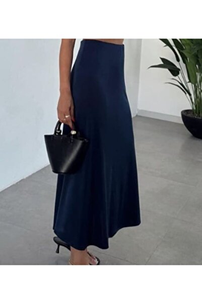 boutich Women's Black Bell Long Skirt – High Waist Comfortable Stylish Casual