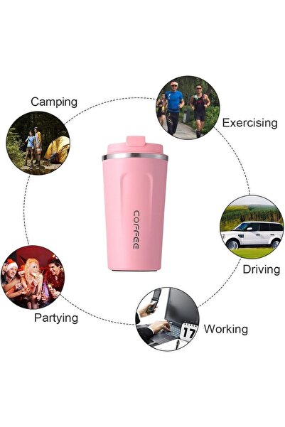 Primo Plus 380ml Multicolor Stainless Steel Insulated Thermal Coffee Mug