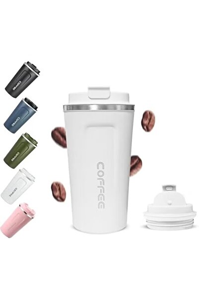 Primo Plus White Vacuum Insulated Coffee Mug 510ml