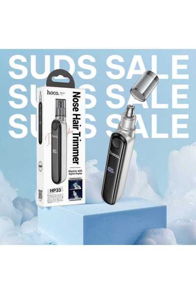 Hoco Facial hair trimmer, HP33, Nose Trimmer, Portable, digital, Ultra speed, 400mAh, Silver