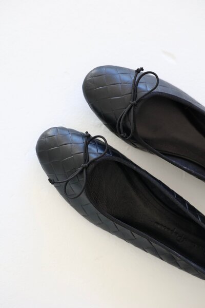 VEYİS USTA Genuine Leather Women's Ballerinas