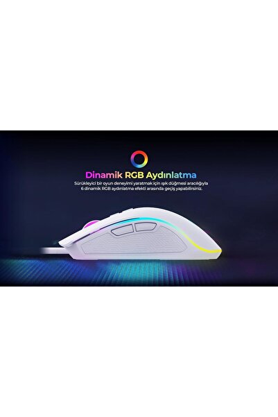 Havit ماوس ألعاب RGB - مستشعر بصري دقيق، DPI قابل للتخصيص، تصميم مريح، قابل للبرمجة