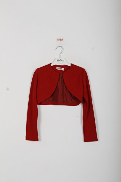 incity Girl's Long Sleeve Bolero with Puff Detail
