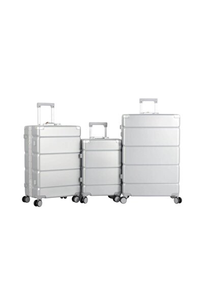CAPATAN Luxury Aluminum Luggage Set - 3 Pieces with Modern Design and Maximum Security
