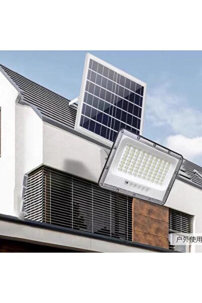 RFAN LED Floodlight, with Solar Panel and Remote Control, Waterproof IP65, 20...