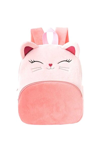OEM Pink backpack with kitty design