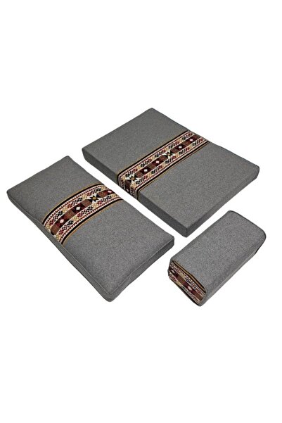 smart home Traditional Arabic Floor Seating Set for Two (70x100x60cm) – Comfortable Arabic Majlis Furniture