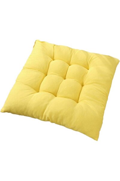 fun zone Square Sofa Decorative Chair Cushion Yellow