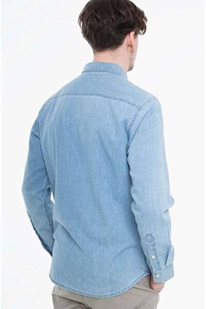 Calvin Klein CASUAL CLASSIC Mavi Erkek Gömlek