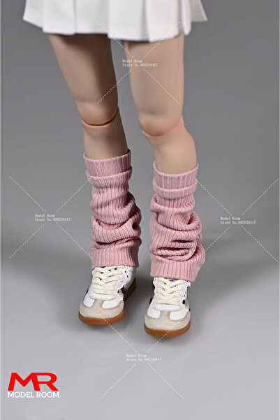 Choice1 only socks pink 1/6 Scale Female Knitting Leg Warmers Loose Socks Cov...