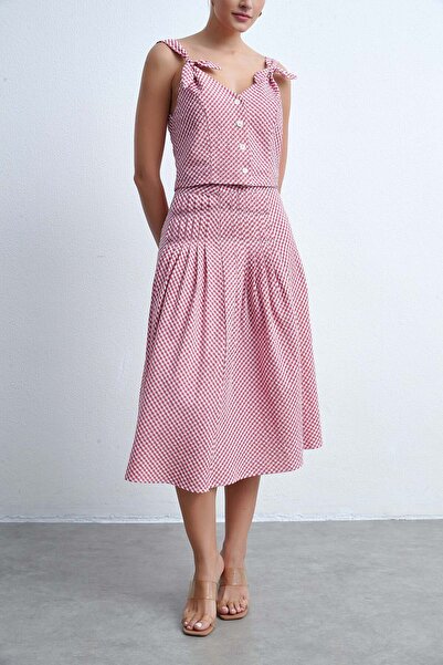 Livia تنورة واسعة الساق بطول الركبة