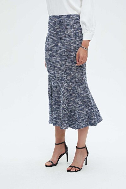 Nichii Printed Ruffled Midi Skirt