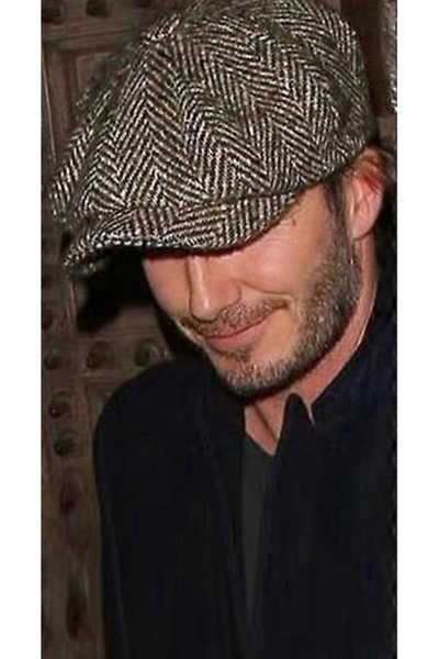 ARDSU Winter Herringbone Patterned English Wool Cap Hat