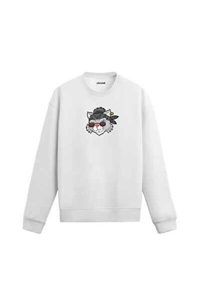 Colermi سترة بتصميم قطة مع نظارات الساموراي