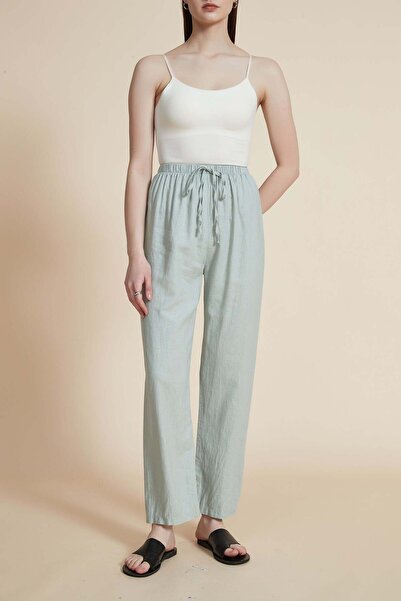 Yola بنطلون سادة بطول كامل