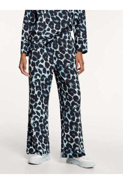 PARFOIS Animal Print Full Length Pants