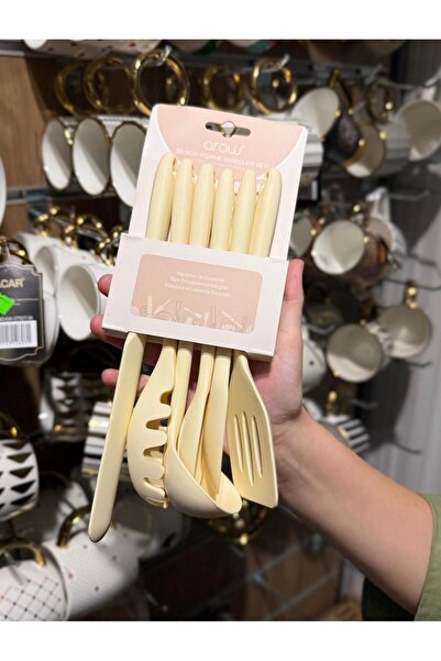 Onedekor Vanni Cream 6 Piece Silicone Serving Set