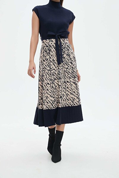 Nichii Printed Midi Skirt