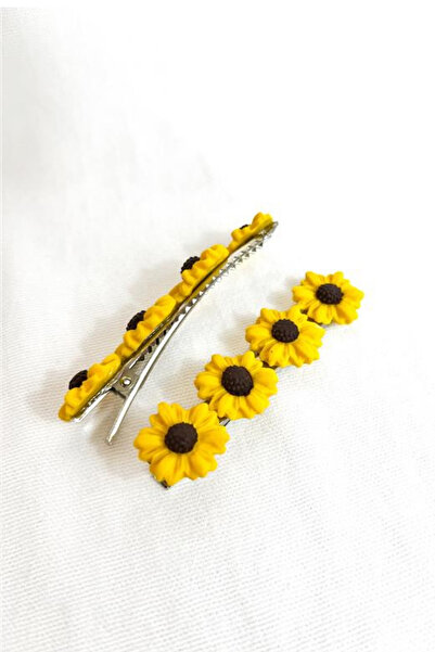 Uretti - هوليا 6683 مشبك شعر مصنوع يدويًا من طين البوليمر بنمط الزهور، مجموعة...