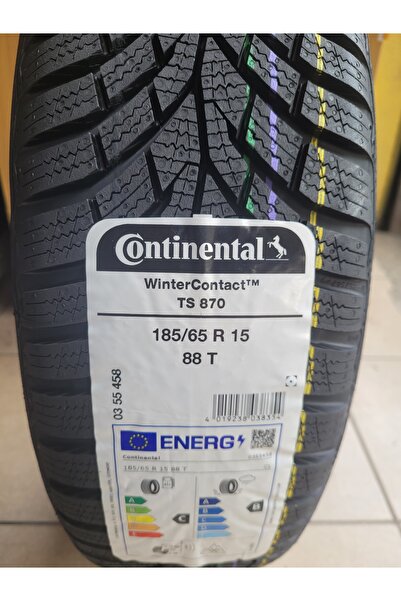 Continental 185/65R15 Winter Contact TS870 88T Set Olarak (4 ADET) 2025 Üretim*