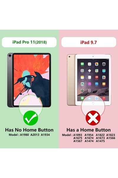 CHESONA حافظة لوحة مفاتيح iPad Pro 11 2018 - لوحة مفاتيح لاسلكية قابلة للفصل [تدعم شحن قلم Apple