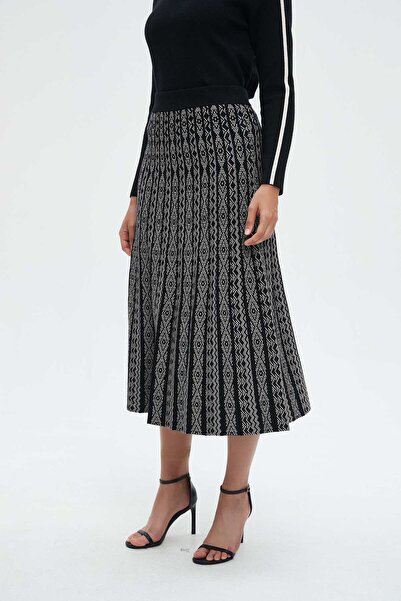 Nichii Printed Midi Skirt