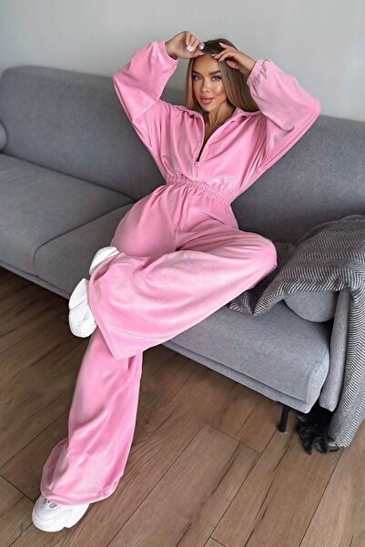 Fashiontayt Silk Velvet Jumpsuit