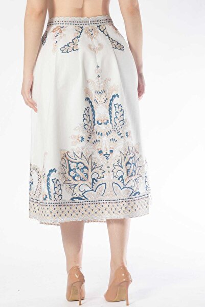 Nichii Printed Midi Skirt