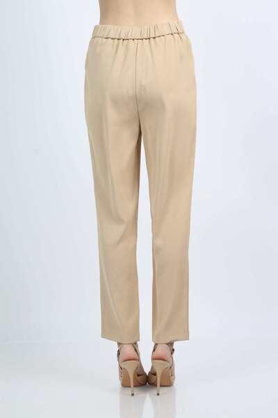 mica High-Waist Button-Front Pants