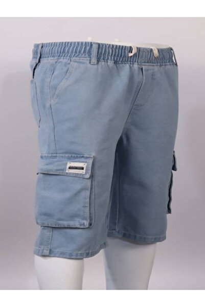 Red Planet Men’s Denim Bermuda Shorts with Multi Pockets – Casual