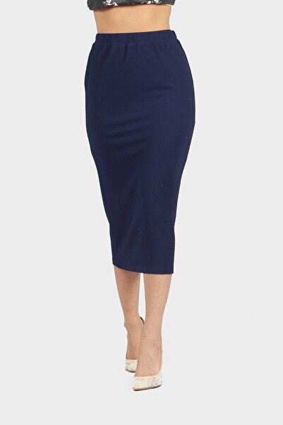 Nichii Solid Midi Skirt