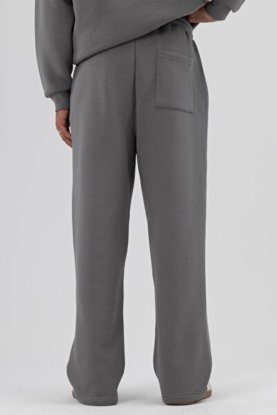 VAMOSCLO Basic Baggy Sweatpants Bottom Smoked